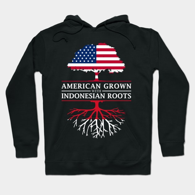 American Grown with Indonesian Roots - Indonesia Design Hoodie by Family Heritage Gifts